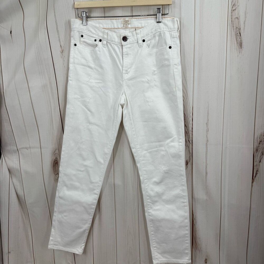 J. Crew Women’s 30 White Stretch Ankle Jeans